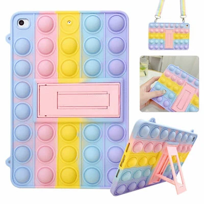 For iPad 8 7 6 5 4 3 2 Pro Air 4 mini Cover Pop Fidget Toys Push It Bubble Case - Image 1 of 4