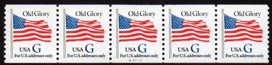 2890 32c G Old Glory Flag #2211 PS5 MNH - Image 1 of 1
