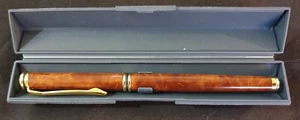 Vintage Iridium Point Germany Fountain Pen with wood effect finish in Case - Picture 1 of 4