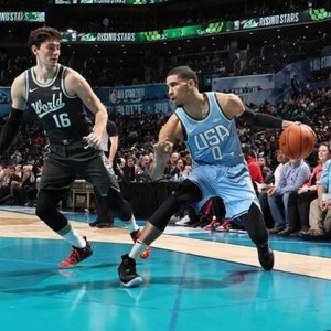 Maglia Jayson Tatum 2018-19 NBA Rising Stars Game Team Emessa dei Boston Celtics - Foto 1 di 11