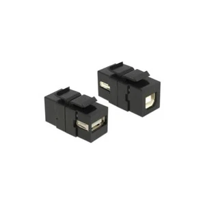 86370 - Keystone Modul USB 2.0 A Buchse > USB 2.0 B Buchse schwarz - Bild 1 von 1