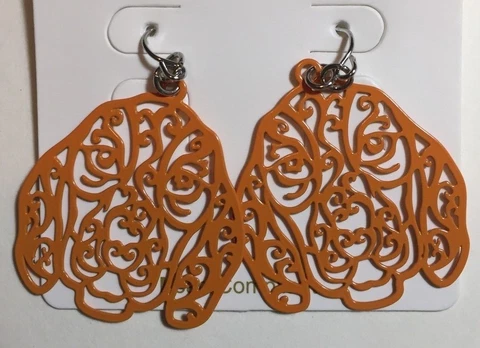 New Tennessee Volunteers Orange Earrings, Fish Hook, Smokey, Gift for Her Mom Cover