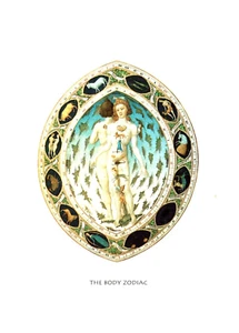 Postcard Body Zodiac, From French Illustration 1416, 4" x 6" - Picture 1 of 2