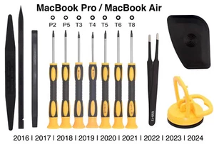 SET Werkzeug Reparatur Schraubendreher MacBook P2 P5 T3 T4 T5 T6 T8 2016-2024 - Bild 1 von 4
