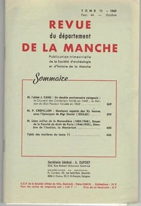 Revue de la Manche Fasc 44 Valognes Cordeliers Mgr Daniel 1853-62 La Morandière - Picture 1 of 2