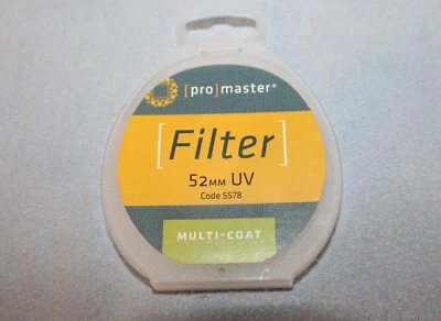 Pro Master 52mm Multicoated UV Filter Code 5578 with Case - Image 1 of 3