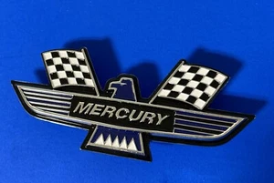 MERCURY Eagle Bird Fender Emblems -blue/silver - Picture 1 of 2