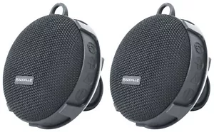 2 Rockville R-GO Wireless Link Waterproof Portable Bluetooth Speakers+Bike Mount - Picture 1 of 12