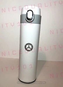 Mercedes-Benz (White) Stainless Steel Thermal Mug Tumbler Cup Travel 18oz - Picture 1 of 3