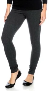 NEW - One World Stretch Knit Seam Detailed Ankle-Length Pull-on Leggings - Picture 1 of 3