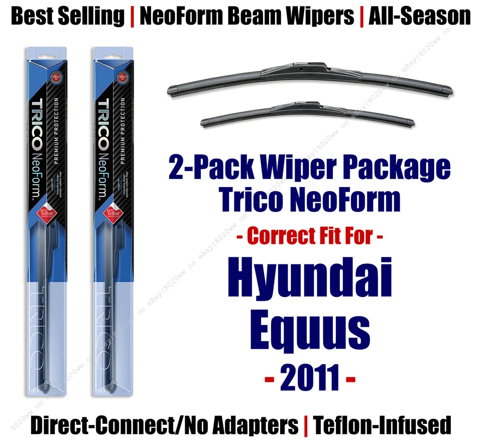 2pk Super-Premium NeoForm Wipers fit 2011 Hyundai Equus 162413/2013 — 第 1/1 张图片