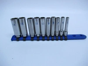 Matco 10 Stck. metrisch 5-14 mm 1/4 Zoll Antrieb tief Chrom Steckschlüsselsatz - 6-PT USA GP3119362 - Bild 1 von 6