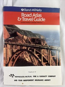 Rand McNally Road Atlas And Travel Guide United States Canada Mexico 1988 - Picture 1 of 7