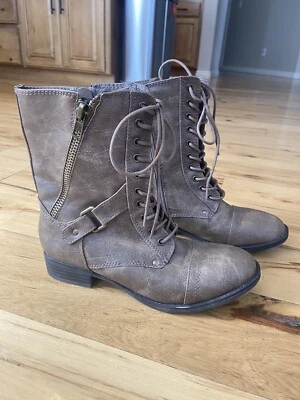 Rampage Ram-Jonder Brown Lace Up Combat Boots Size 8M - Image 1 of 4