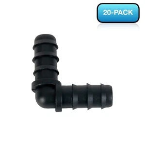 DIG 1/2 in. Barb Elbow (20-Pack) 30 PSI Outdoor Garden Watering & Irrigation - Picture 1 of 5