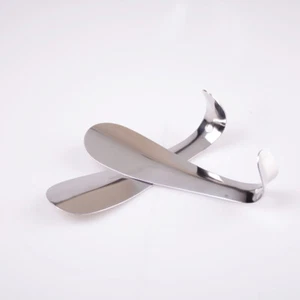 Calzascarpe argento 15 cm metallo lucido corno professionale cucchiaio calzascarpe acciaio inox_cn - Foto 1 di 6