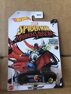 HOT WHEELS MARVEL Spiderman Maximum Venom Venomized Doctor Strange - Arrastrador de cola Foto 1 de 2