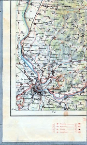Kandern Lörrach Basilea Müllheim 1948 orig. Scheda parziale/Ln. Rheinfelden Schliengen  - Foto 1 di 1
