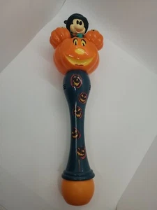 Disney Parks Mickey Mouse Halloween Pumpkin Light-Up Bubble Wand - Picture 1 of 2