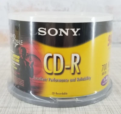Sony CD-R 50CDQ80LS3 50-Pack Supremas 700 MB 80 Min 1x-48x High Speed - Image 1 of 4
