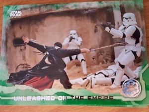 2016 Topps Star Wars Rogue One #54 Unleashed on the Empire GREEN - Imagen 1 de 1