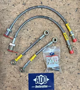 Goodridge SAH0903-4P Austin Mini Metro Tubi Freno per Conversione Pinza - NUOVO - Foto 1 di 9