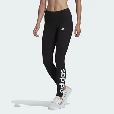 Adidas Womens Leggings Leggins Joggers Jogging Bottoms Running Pants Gym Black • 26.83€