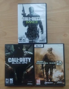 Lot Of 3 Call Of Duty: Modern Warfare 2(French),MW3 & Black Ops(French) PC Games - Imagen 1 de 19