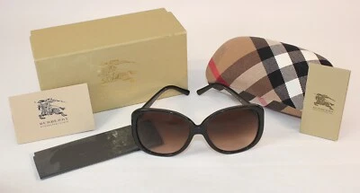 博柏利 B4085 3227/13 条纹灰色太阳镜 • 59•16•135 3N • 完整 — 第 1/4 张图片