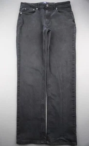 Men's George Flat Front Slim Chino Pants Stretch Black Size 30x30 (Msr 30x28) - Picture 1 of 11