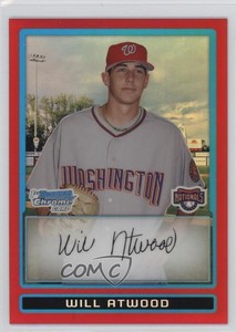 2009 Bowman Chrome Prospects Red Refractors /5 Will Atwood #BCP79