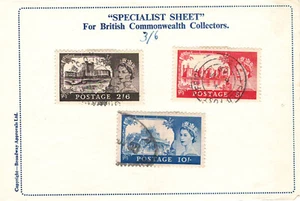 For BRITISH COMMONWEALTH COLLECTORS Very Fine Used Stamps hinged on list #S1 - Picture 1 of 1
