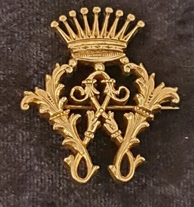 Gräfliche Adelschiffre - Matrikel im Etui - Silber vergoldet - Bild 1 von 11