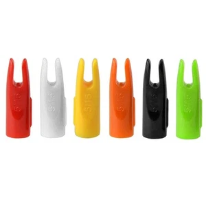 50pcs 5/16" Archery Arrow Nocks ID7MM Pin Plastic Tails Wood Bamboo Arrow Shaft - Picture 1 of 20