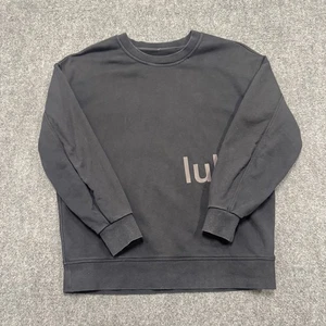 Lululemon Rundhalsausschnitt Damen 8 Logo schwarz Spruch Sweatshirt Pullover Langarm - Bild 1 von 13