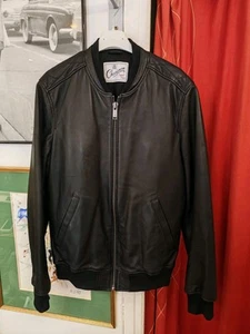 French Chic Chevignon Men's Lamb Leather Jacket Size S ( EU 48 ) - Picture 1 of 21