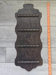 Vintage MCM Holz Regal Display Halter für 24 Souvenir Teelöffel Sammlung (M) - Bild 1 von 3