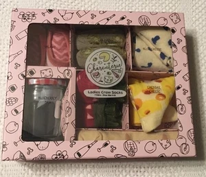 Majesty CHARCUTERIE SET 7 WOMENS FUN CREW SOCKS Gift Set Size 4- 10 NIB - Picture 1 of 5