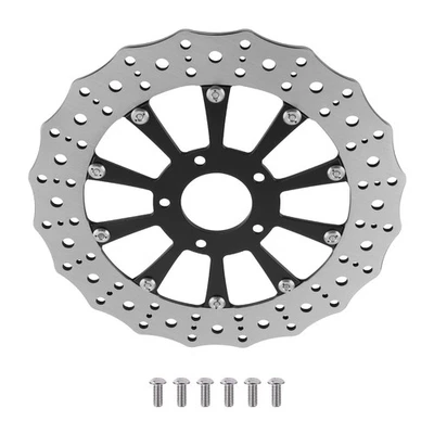 Rotor de disco de freio dianteiro 299mm para Harley-Davidson Softail Breakout 2015-24 preto - Imagem 1 de 4