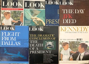 Vintage LOOK Magazine Lot of 5 All JFK Covers Articles 60s Kennedy Assasination - Picture 1 of 14