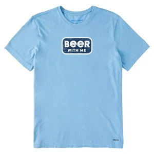 Life is Good 139183 - Men's Wordsmith Beer with Me Short Sleeve Crusher Tee - Co - Picture 1 of 3