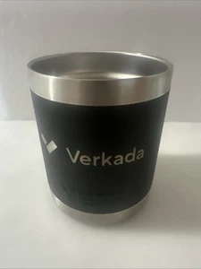 YETI Rambler 10 oz Lowball Black Mug Cup - Verkada Logo - Picture 1 of 4