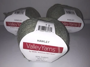 Valley Yarns Hawley 3 Kugeln DK Gewicht Baumwolle Seide Nylon 405 Yards - Bild 1 von 5