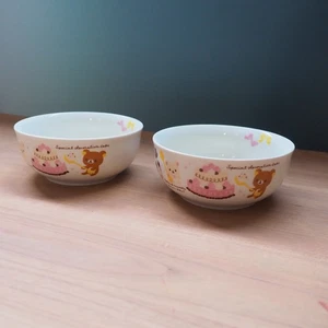Seltene Rilakkuma Süßigkeiten Keramik Schale 2er Set - Band Version - Joshin 2013 - Bild 1 von 24