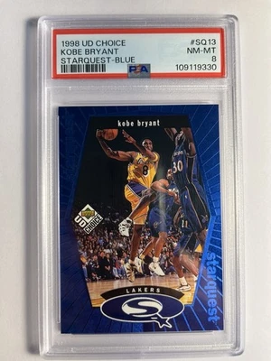 Kobe Bryant 1998 Upper Deck PSA 8 UD Choice Starquest Blue #SQ13‼️5 NBA🏆MVP - Image 1 of 2