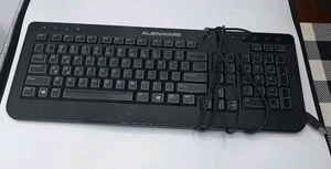 DELL ALIENWARE Black USB Wired Computer PC Gaming Multimedia Keyboard SK-8165 - Afbeelding 1 van 5