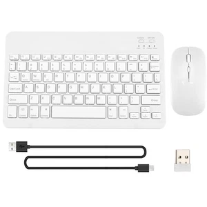 Ultradünnes, Leises, Kabelloses Bluetooth-Tastatur- und Maus-Set, Geeignet 1025 - Photo 1/7
