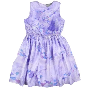 Disney Frozen 2 Girls Elsa and Anna Lavender Kids Sleeveless Dress - Picture 1 of 5