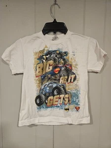 Monster Jam Monster Truck T-Shirt Youth XSmall Man Of Steel Batman NEA - Picture 1 of 4