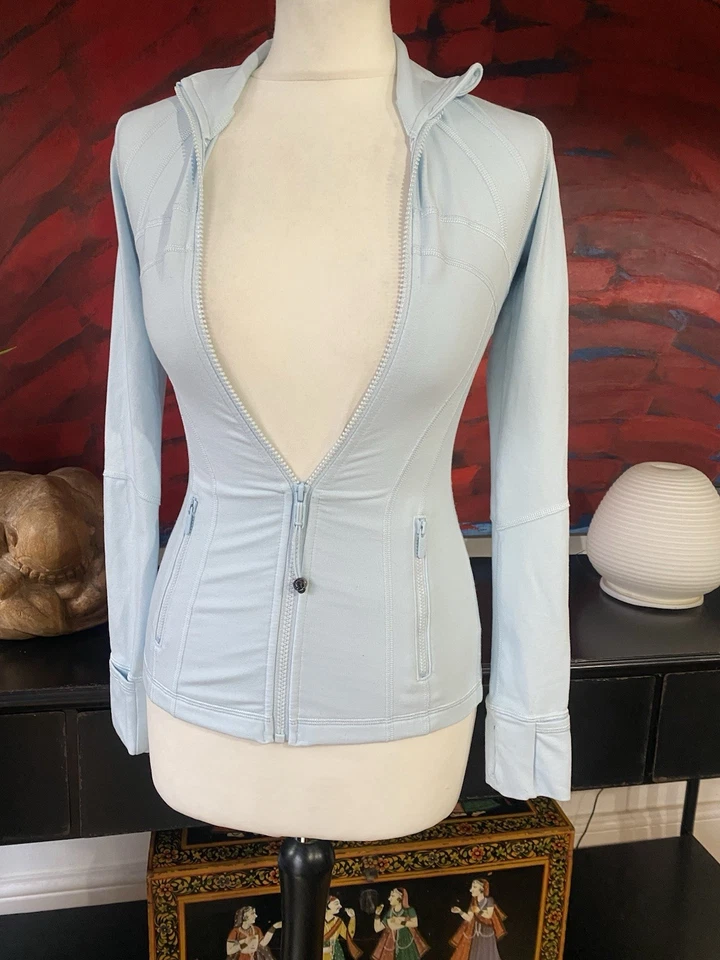 Lululemon Women’s Define Jacket Luon Size 0 UK 4 Excellent Condition Light Blue - Image 1 of 4
